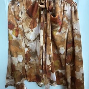 Simple Retro Button Front Blouse